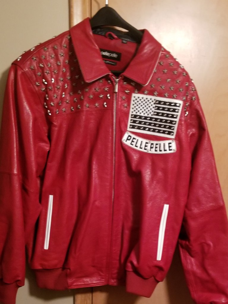 Pelle Pelle Red Americana Leather Jacket Size 52
